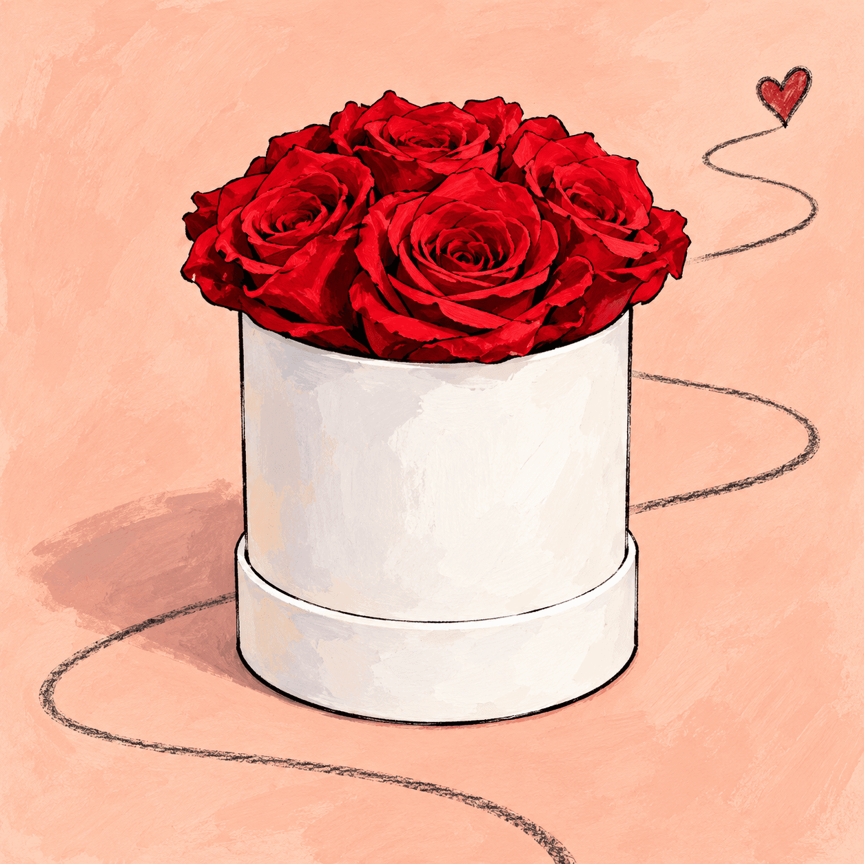 Good Intentions: an illustrated Deliverose composition.