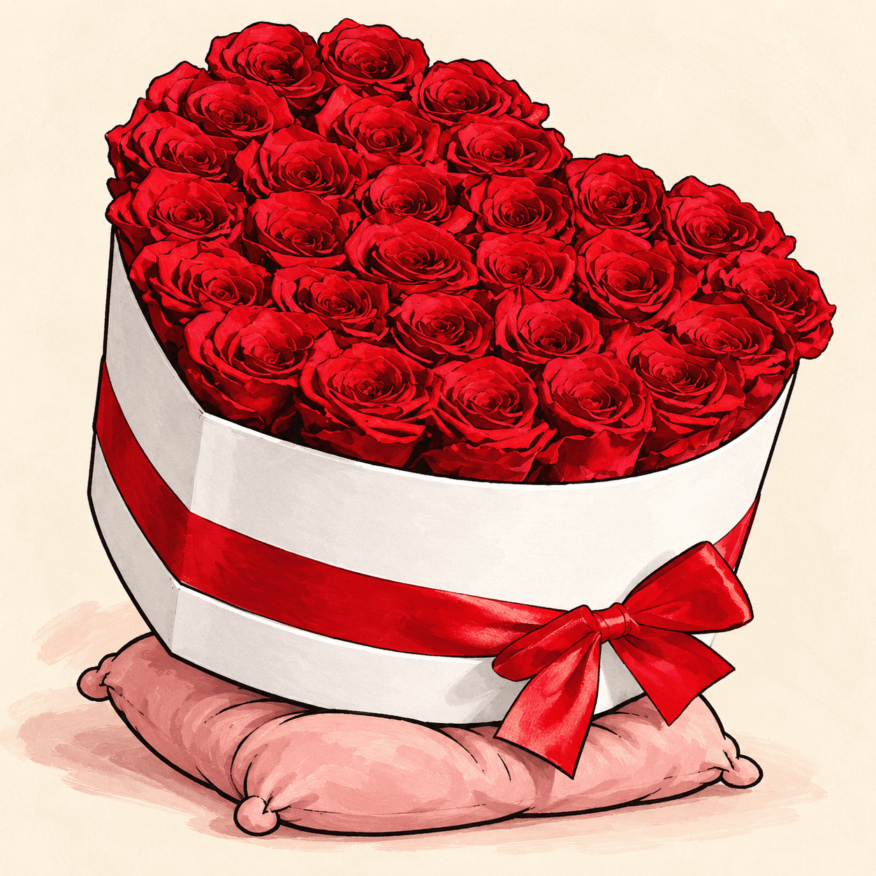 Love Takes Space: an illustrated Deliverose composition.