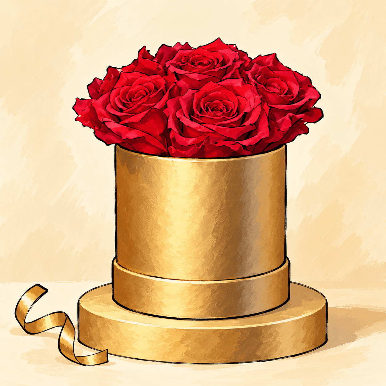 Golden Promotion: an illustrated Deliverose composition.
