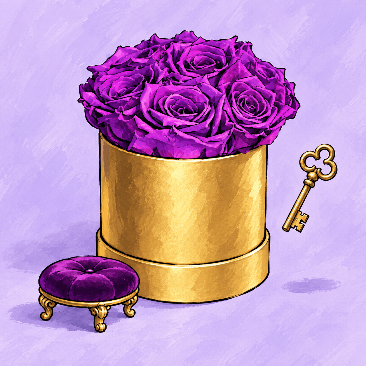 Royal Appointment: an illustrated Deliverose composition.