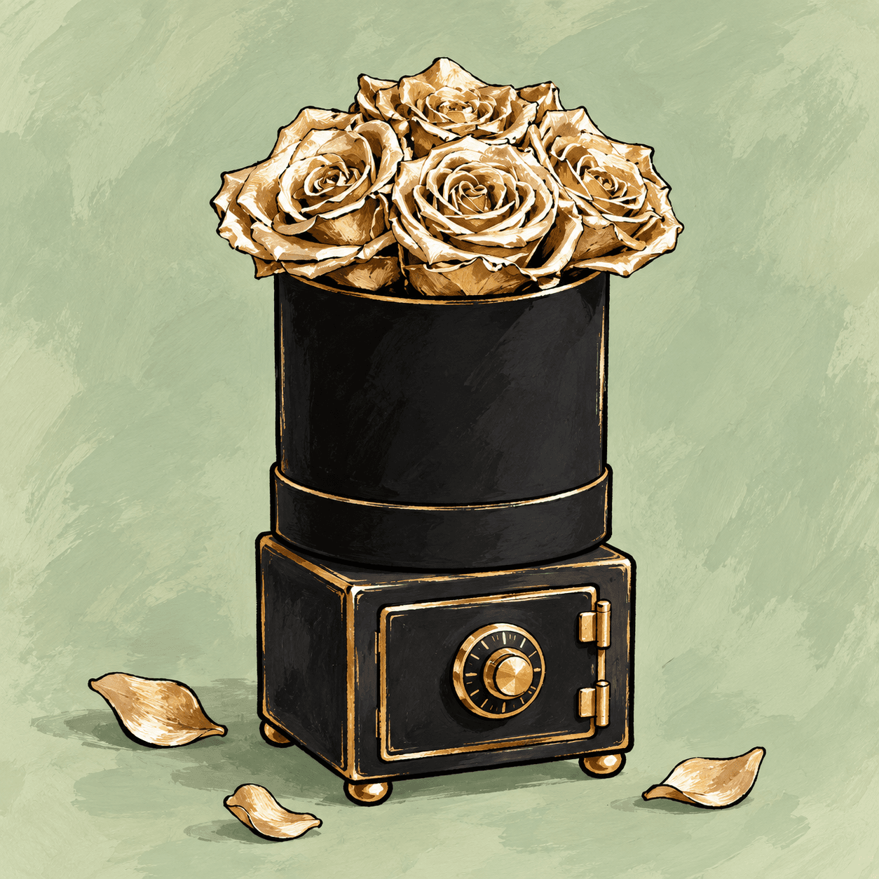 Small Fortune: an illustrated Deliverose composition.