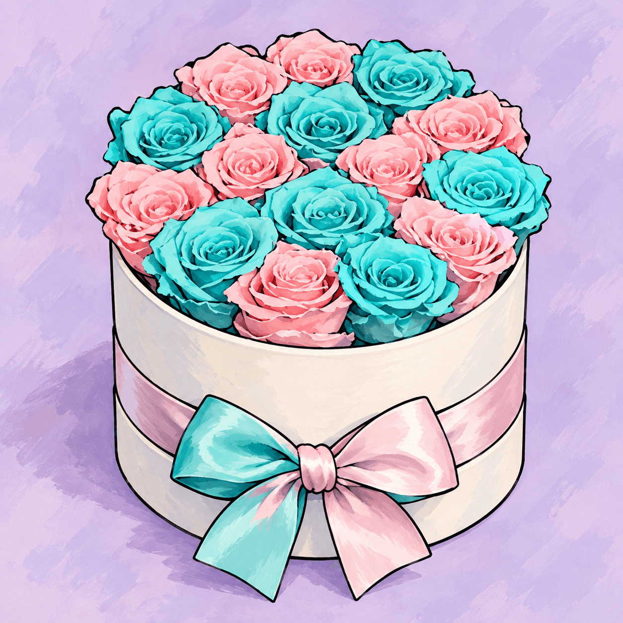 Cotton Candy Coalition: an illustrated Deliverose composition.